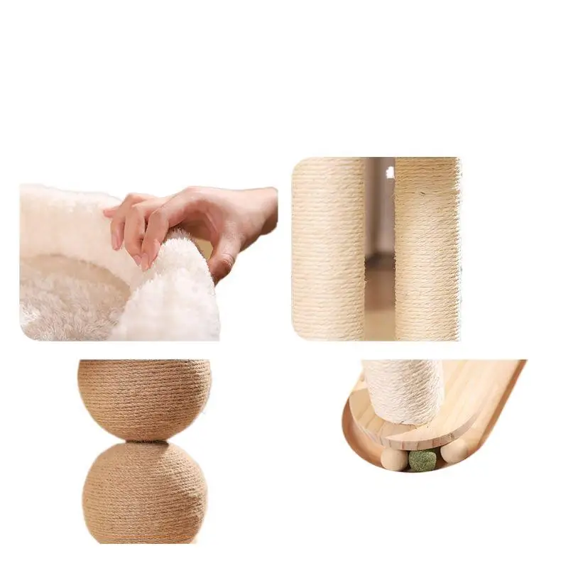 

Захватывающая колонна, встроенная доска, полка, платформа для прыжков, сизаль, маленькая, четырехсезонная, износостойкая, для маленькой квартиры, товары для кошек, игрушки