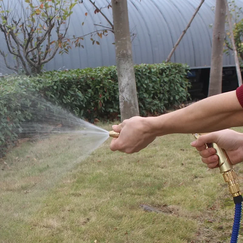 

Zza For Electroplating high-pressure car wash water gun household car wash water gun garden watering tool alloy electroplating w