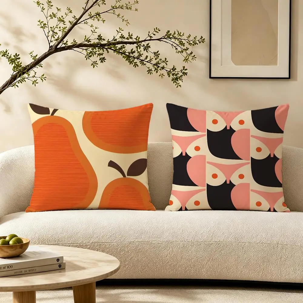 Brand Orla Kiely Cushion Cover Pillow Short Plush Warm CreamStylel Cushion for Living Room Bedroom Sofa Ideal for Gifting