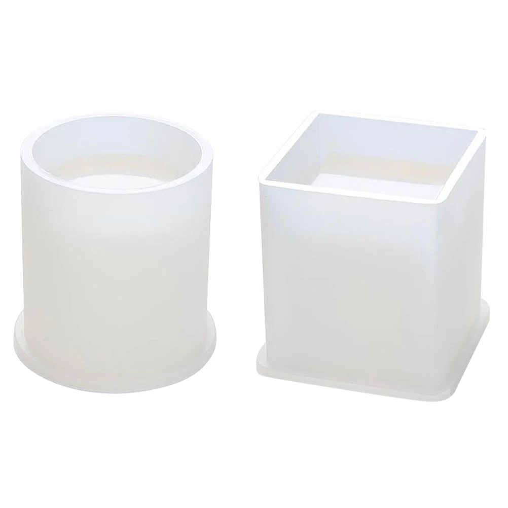 

2Pcs Silicone Pencil Holder Mold Customizable DIY Pen Storage Organizer Epoxy Resin Mold Desktop Decoration Craft Supplies