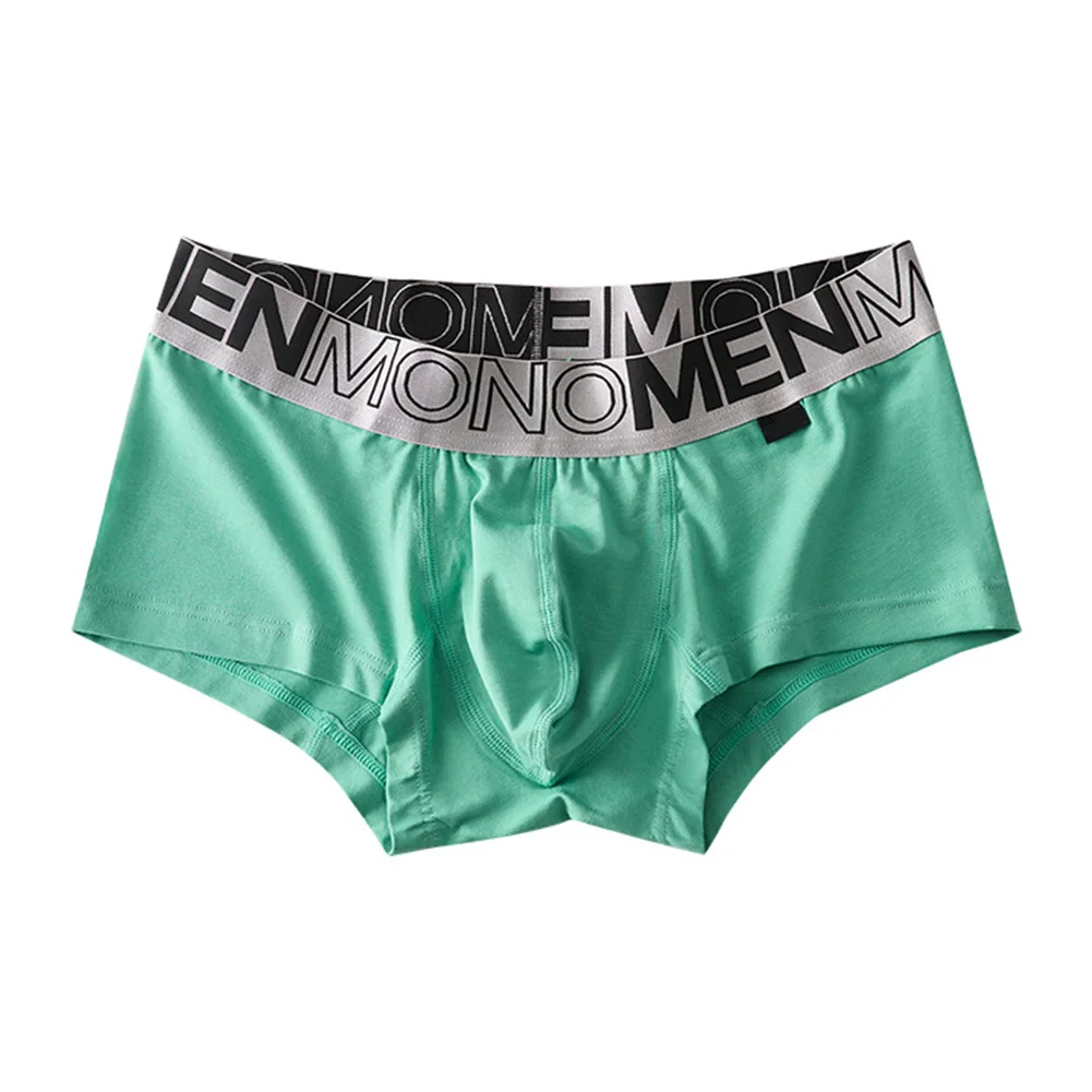 2025 الرجال الرياضة سراويل بوكسر لينة النوم ملخصات منخفضة الخصر سراويل مشروط ملابس داخلية قطنية الصلبة الانتفاخ الحقيبة جذوع الرجال السروال #5