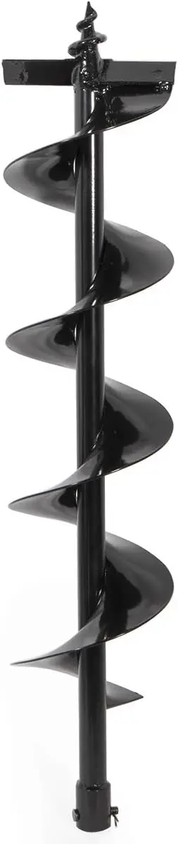 

6-дюймовый шнековый бур для земляного бура, с хвостовиком 3/4 дюйма - инструмент для бурения отверстий под столбы и посадки ограждений