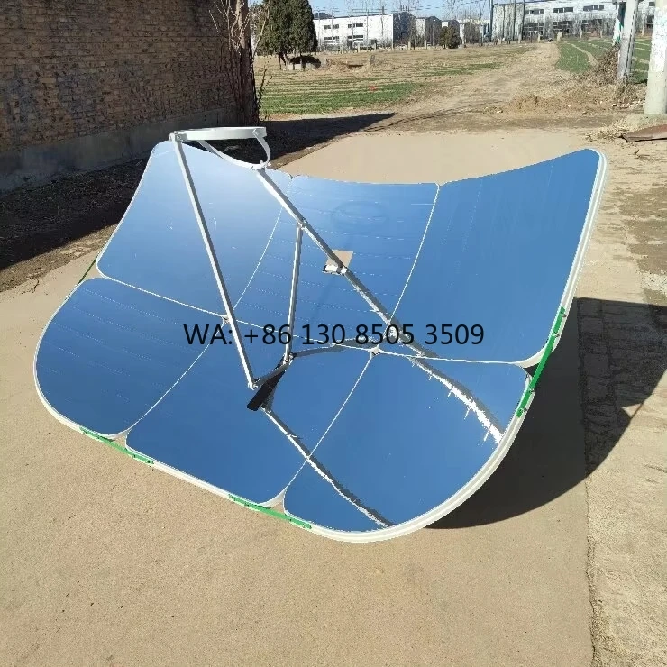 Rectangular Solar Thermal Energy Cooker for Boiling Water Porridge Steamed Buns Barbecue Stir-Frying