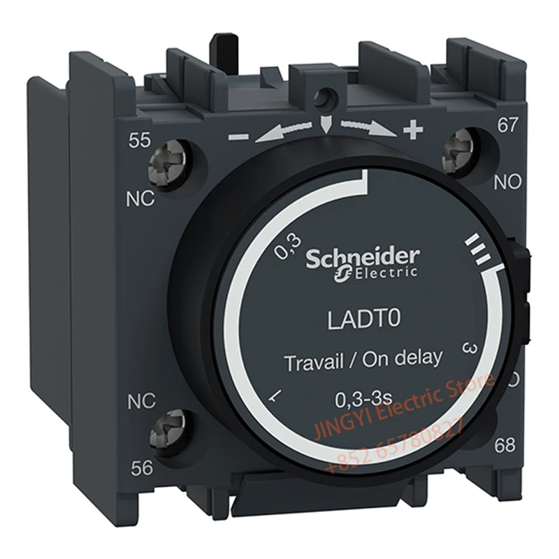 

LADT0 Delayed auxiliary contact module contactor air delay contact LADT0 one open one closed power on delay, 0.1 ... 3 seconds