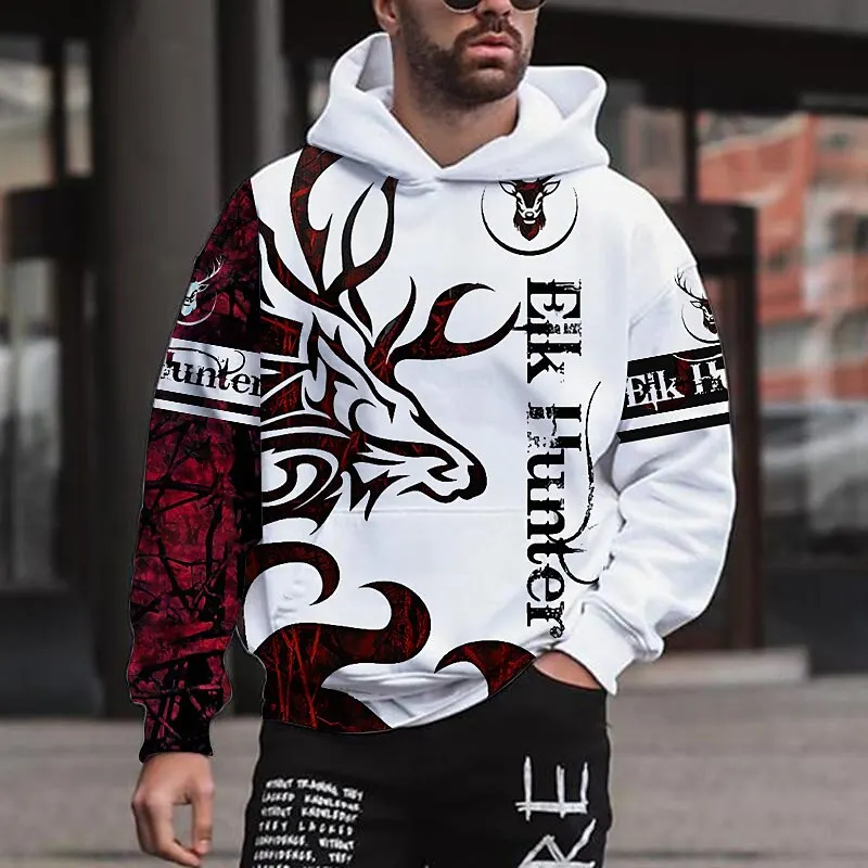 Felpa con cappuccio da uomo per uomo Dragon Graphic 3D Print felpe outdoor Pullover abbigliamento moda quotidiana autunno manica lunga oversize