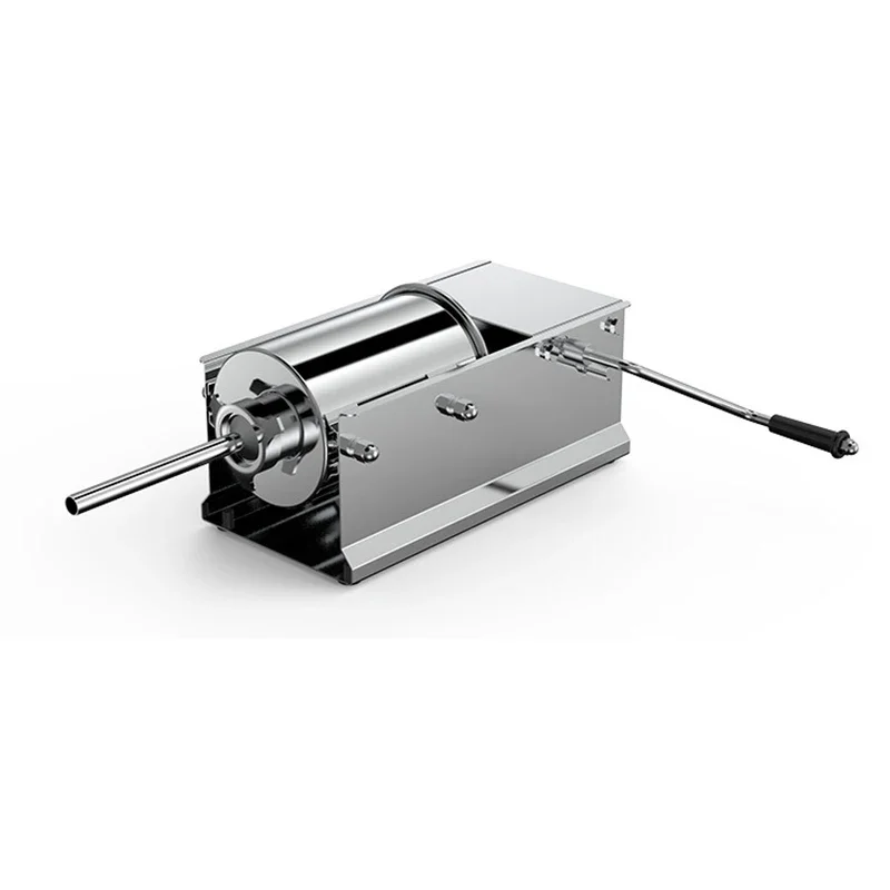 แนวนอน 3L สแตนเลสสตีลไส้กรอกไส้กรอกเครื่องใช้ในครัวเรือน HAND-cranked ไส้กรอกเครื่องไส้กรอกเครื่อง