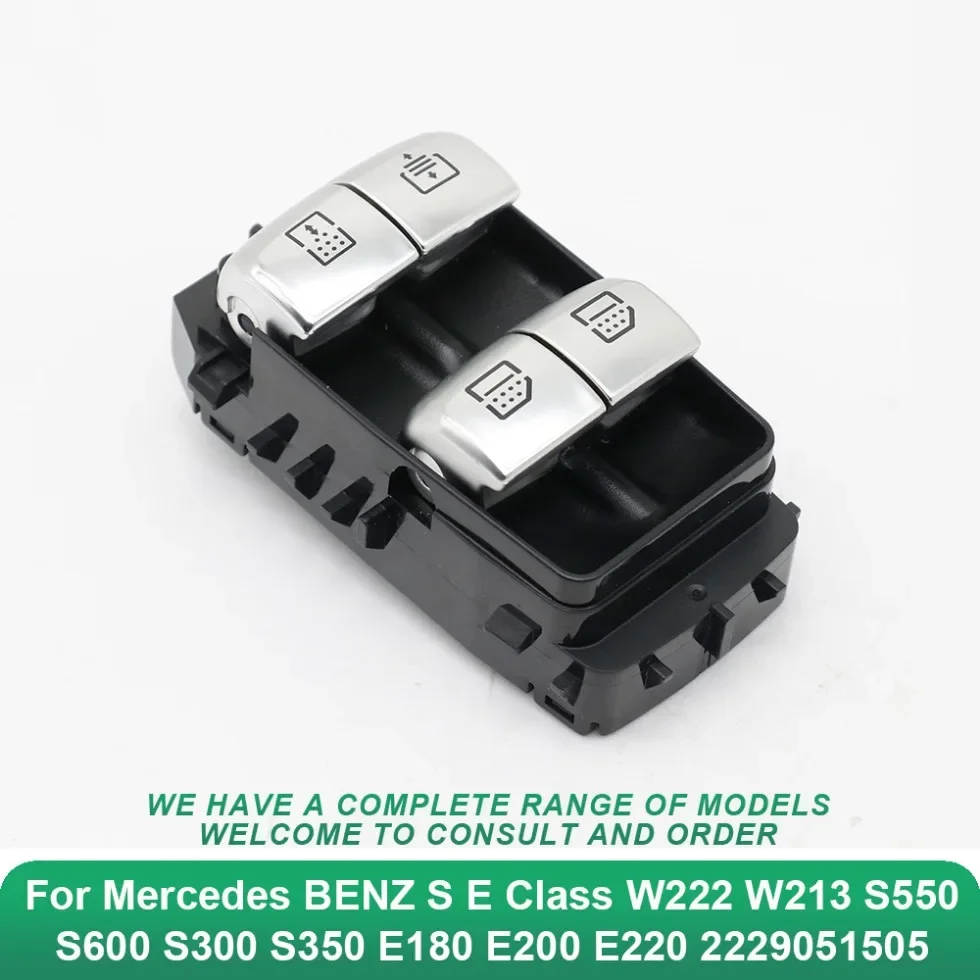 

Car Power Electric Rear Window Lifter Switch For Mercedes BENZ S E Class W222 W213 S550 S600 S300 S350 E180 E200 E220 2229051505