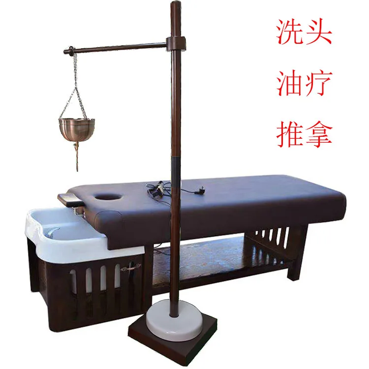 Oil therapy bed Oil drop rack Funnel Ayurvedic meditation  therapy Shampoo