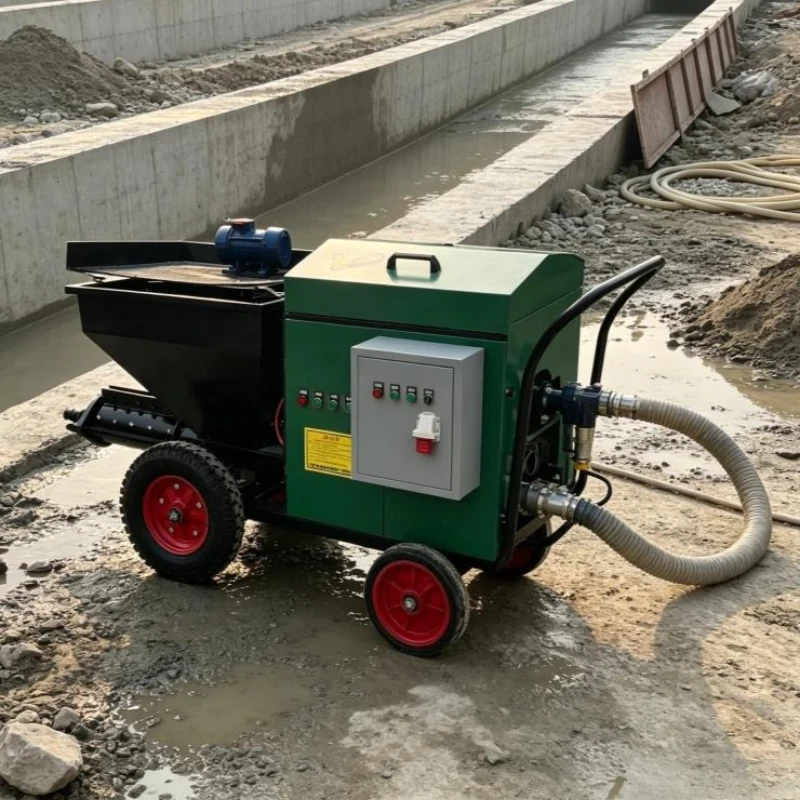 Versatile Mortar Spraying Machine Wall Plaster Paint Sprayer with Mixer for Interior Wall Floor Ceiling Roofs and Surfaces
