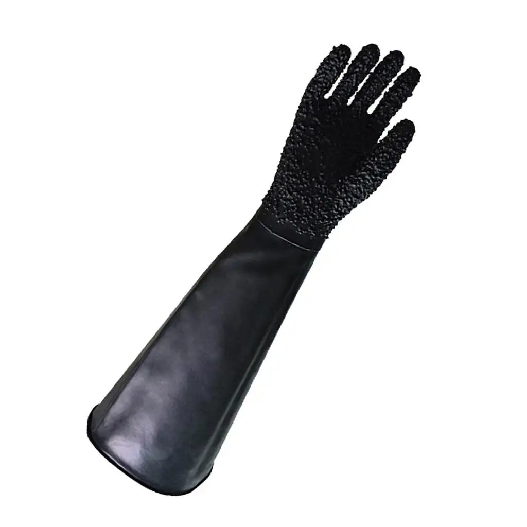 68cm Long Right Hand Work Protective Gloves for Blast Cabinet Industrial Tools