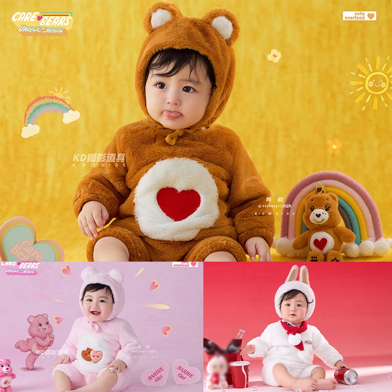 

Милый комбинезон с капюшоном для новорожденных мальчиков и девочек, зимние теплые комбинезоны для сна Bebe, одежда для фотосъемки новорожденных 3-6 месяцев