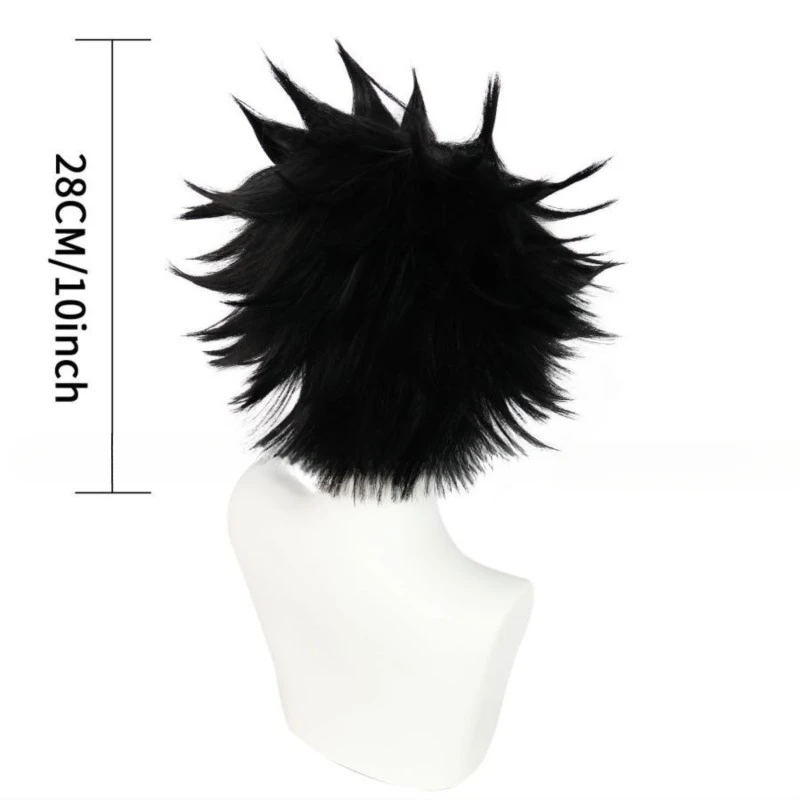 ميلي تأثيري شعر مستعار للنساء ، شعر مستعار أسود ، زي هالوين ، لعب الأدوار في الحزب ، أنيمي ، هيلوفا ، كوس بوس