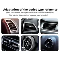 10Pcs 20cm Car Air Conditioner Outlet Decorative U Shape Moulding Trim Decor Strips Car Styling Car Door Edge Corner Protector 5