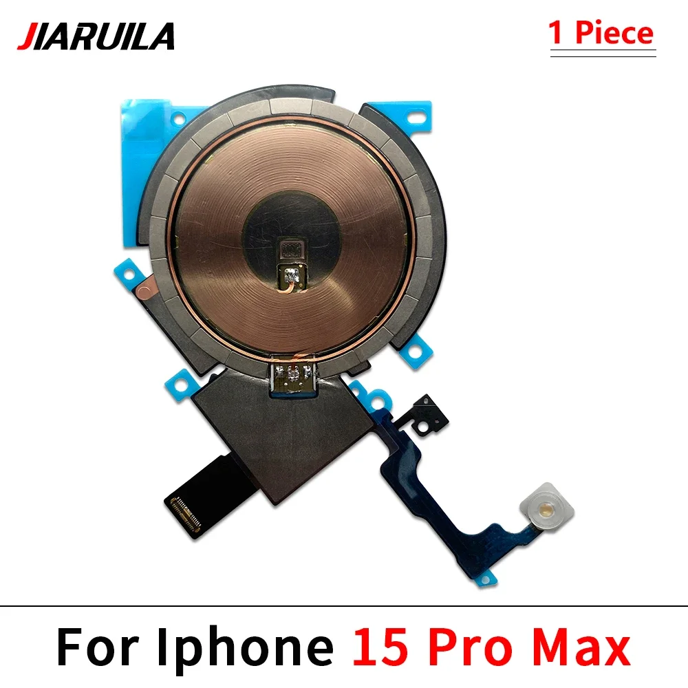 10Pcs，Wireless NFC For Iphone 15 14 13 12 Pro Max 13 12 mini 14 15 Plus Charging Coil Charge Panel with Power Volume Flex Cable