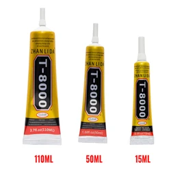 15ML 50ML 110ML T8000 Glue for Mobile Phone Screen Frame Warping Repair Drilling Plastic Craft Rhinestone Fabric Toys Wood Metal