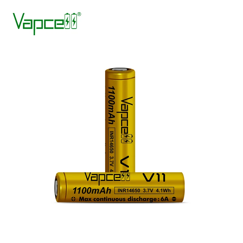 Factory Sale Vapcell INR14650 1100mah 6A Rechargeable lithium ion batteries for Electric Scooter