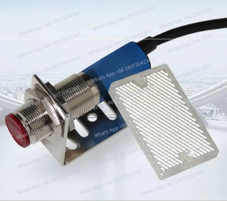 

Лазерный датчик SYM18J-4SN1/4SP1 M18, рефлекторный фотоэлектрический выключатель, Sn-4m, 200мА, 10-30В DC, видимый свет