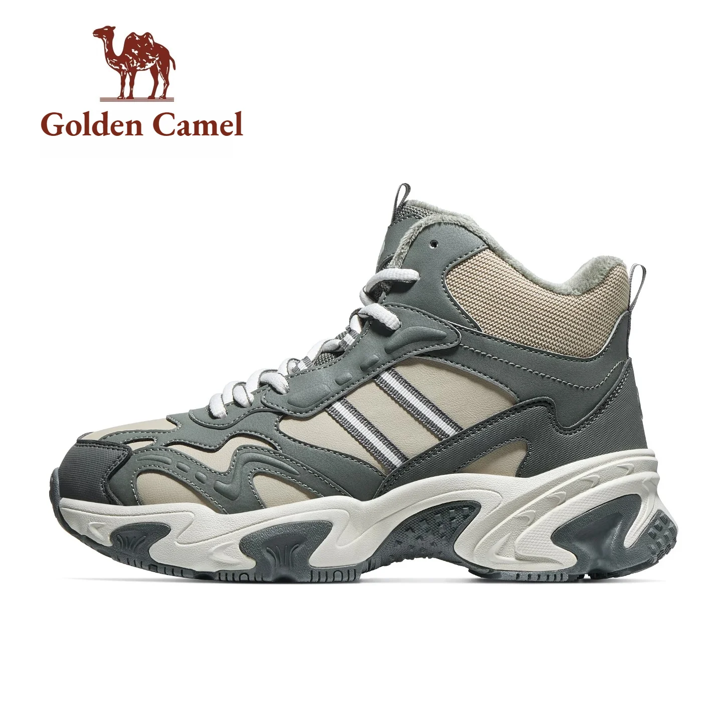 Golden Camel High-Top Men Hiking Boot 2026 Winter Outdoor Waterproof Non Slip Sneaker Cushioning Shock-Absorbing Trekking Shoes