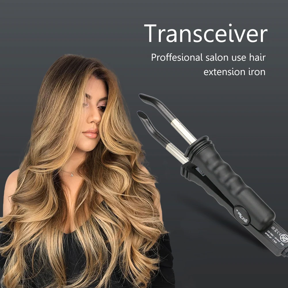 

Silicone Professional Hair Extension Tool Temperature Adjustable Electrical Hair Fusion Tool Metal Bracket Elbow for Barbershops