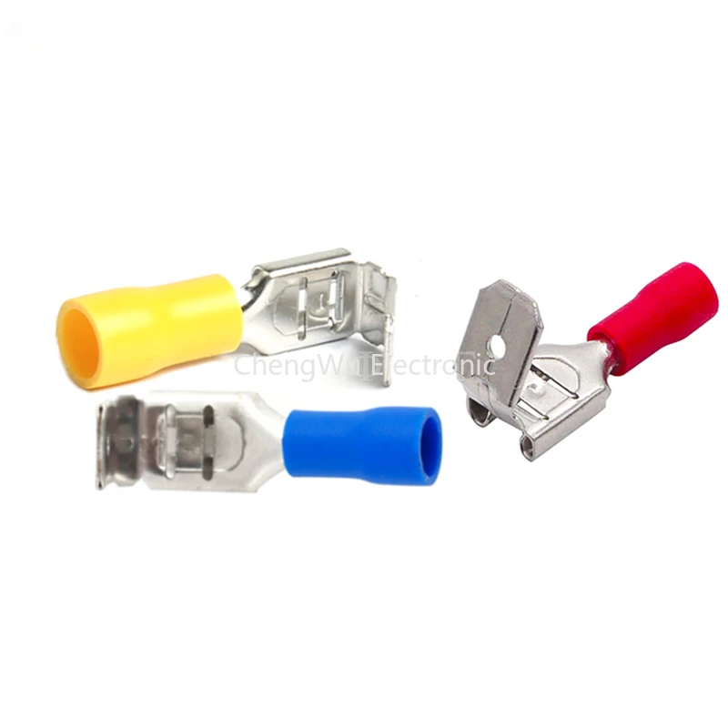 10PCS/Lot PBDD Terminals Series Blue Yellow Red Piggy Back Disconnector Cable Connector Wire Terminals Pre-insulating Terminals