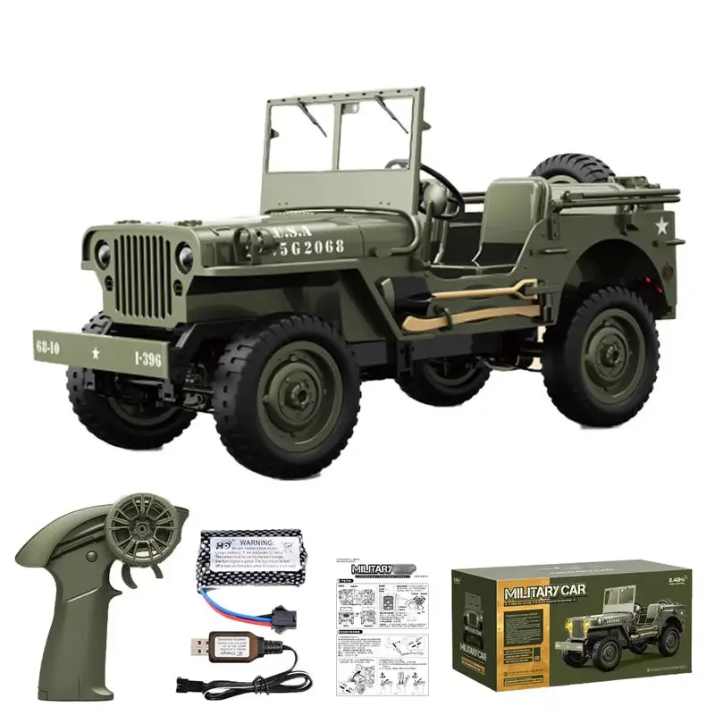 

Jjrc C8815 Simulation Model 2.4g 1: 10 Rc Car Jeep Off Road Purpose Vehicle War Transport Vehicle 4wd Climbing Car
