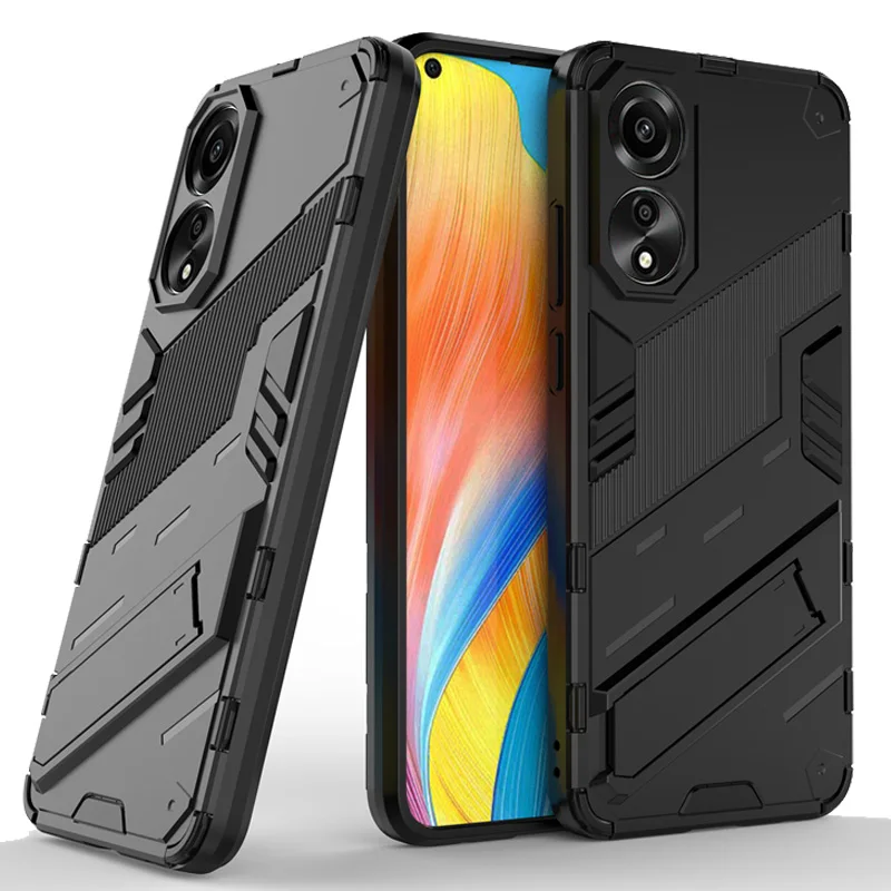 

Phone Holder Case For Oppo A78 4G Case Bumper Anti-knock Armor PC Full Back Cover For Oppo A78 4G Case For Oppo A78 4G 6.43 inch