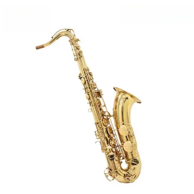 Tenor saxophone, B flat, electrophoresis gold, beginner playing Western instruments