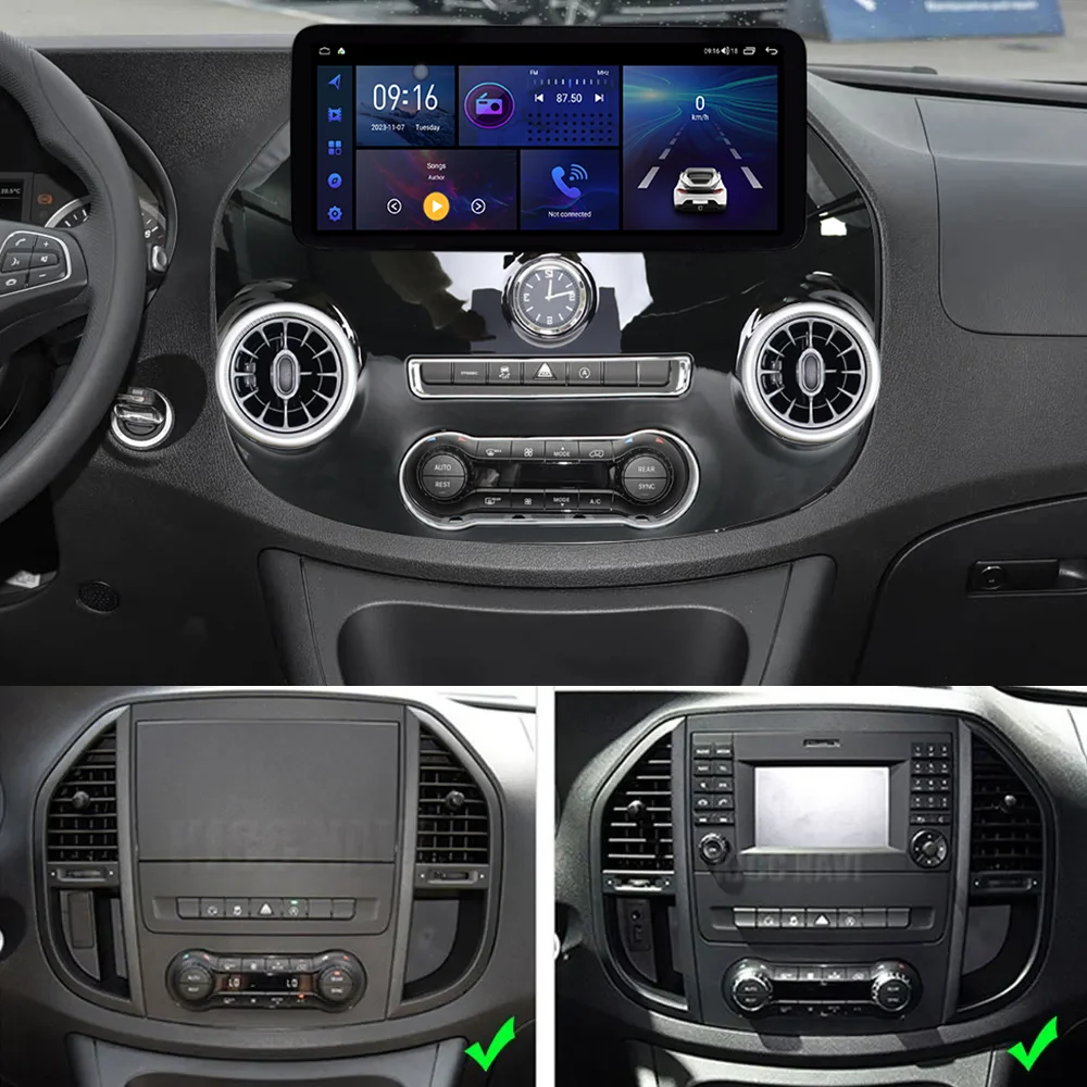 12.3 Inch Android 12 Carplay For Mercedes Benz Vito W447 2014-2022 Multimedia Car Radio Car Stereo GPS Navigation Head Unit