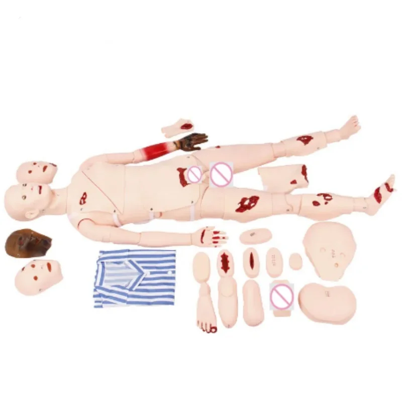 

MultiFunctional Trauma Care Manikin Nursing Training Manikin Model Patient Care Simulator Medical Nurse Training Dummy