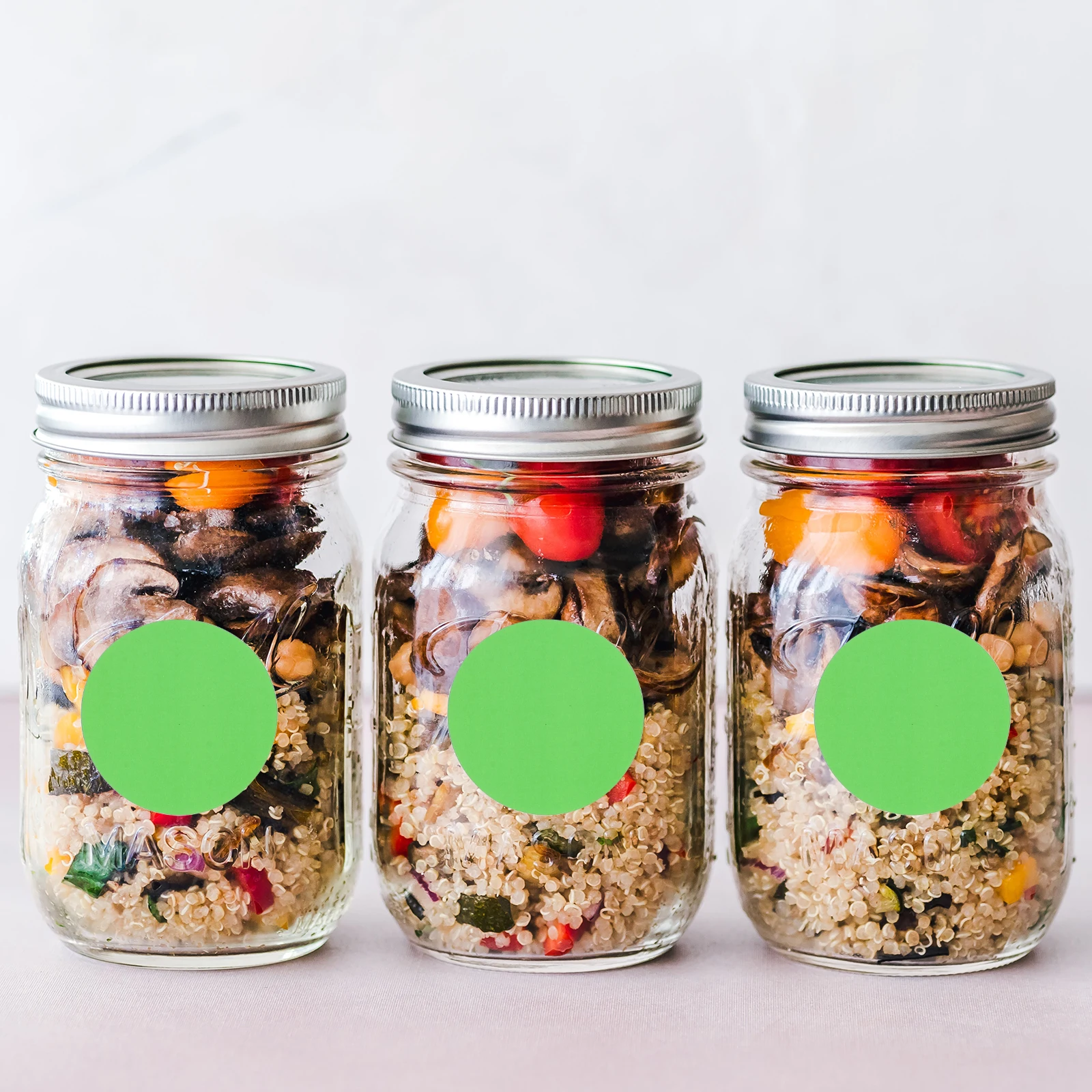 

20 Sheets Adhesive Colored Circle Stickers Self Adhesive Round Dot Labels Writable for Storage Food Containers Home Office