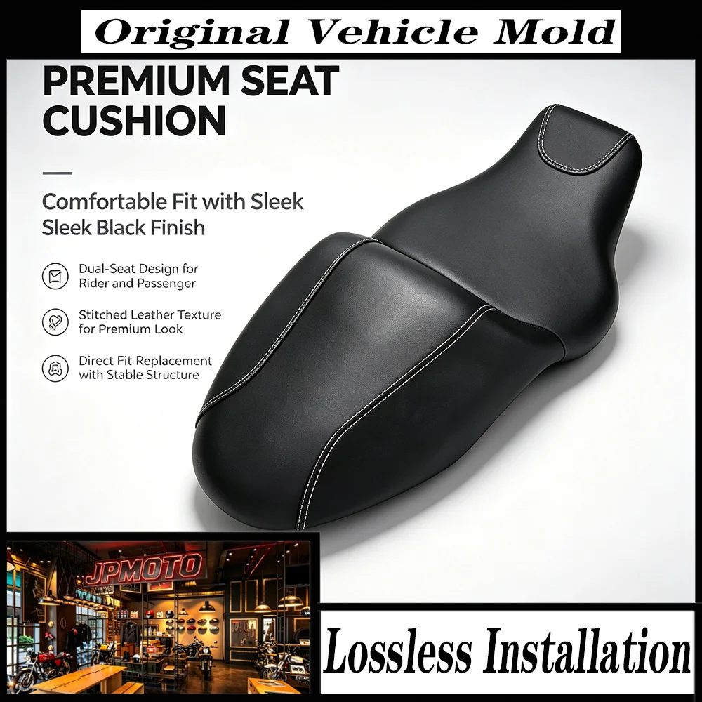 For BMW M1000XR M 1000 XR M1000 XR 2023-2024 Motorcycle Complete Driver Seat Pad Cushion Synthetic Leather Black Kit Sets
