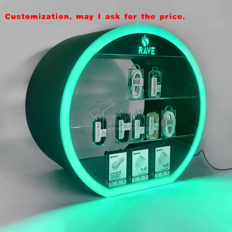 custom.Black Myth Wukong Customize Acrylic Counter Top Display Stand Smoking Shop Acrylic Display With Led Lights