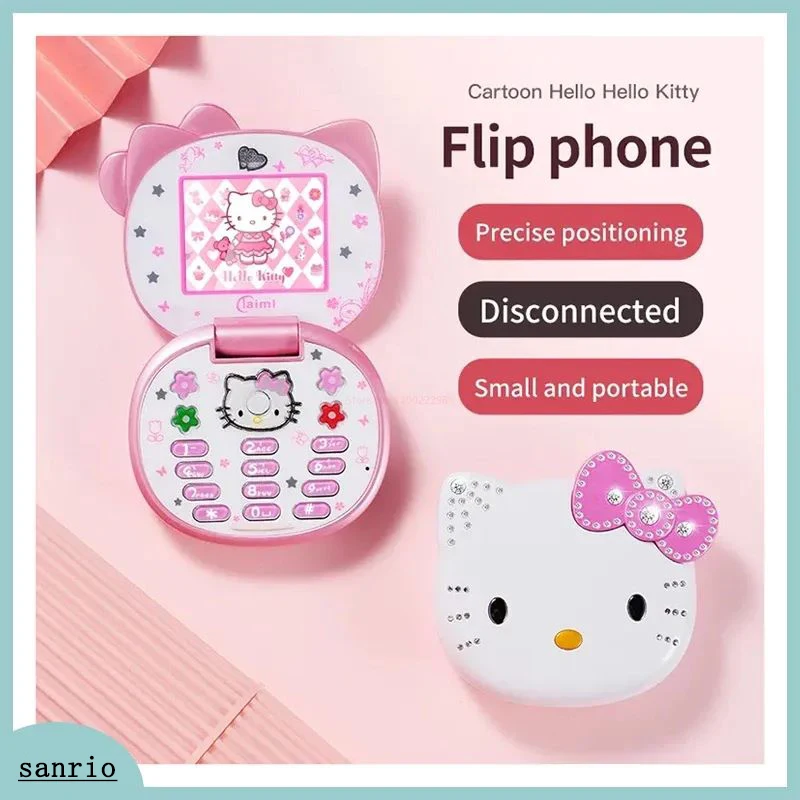 Sanrio K688 Hello Kitty Mobile Phone Cute Mini Anime Peripheral Call Function Multi Language Children Dual Card Phone Kid Gift