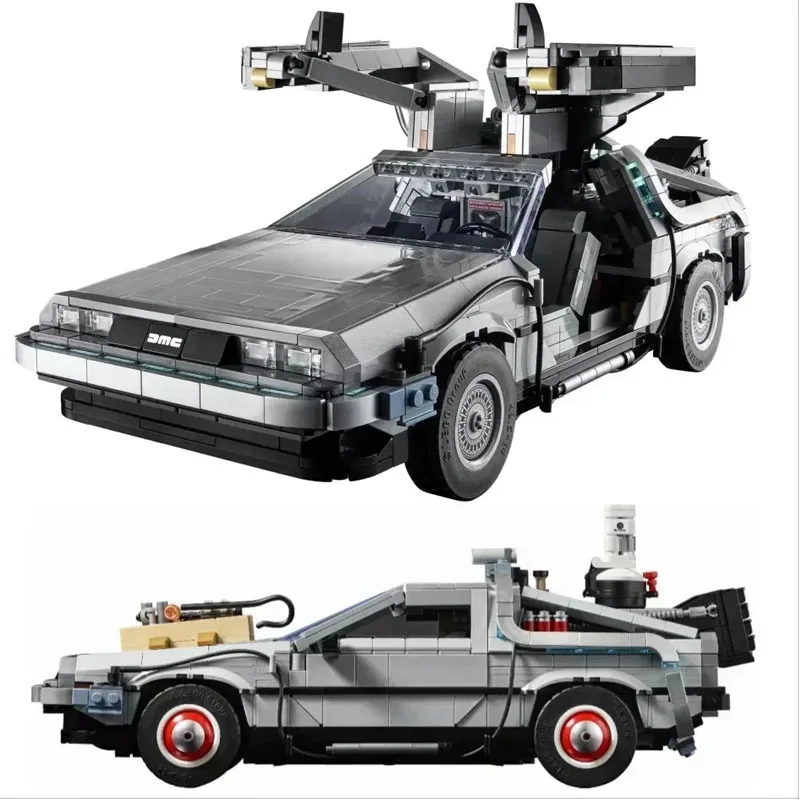 DeLorean Back to the Future Time DMC-12 Machine Sport Car Building Blocks Fit Bricks Toys for Children Chritmas Gift Set10300