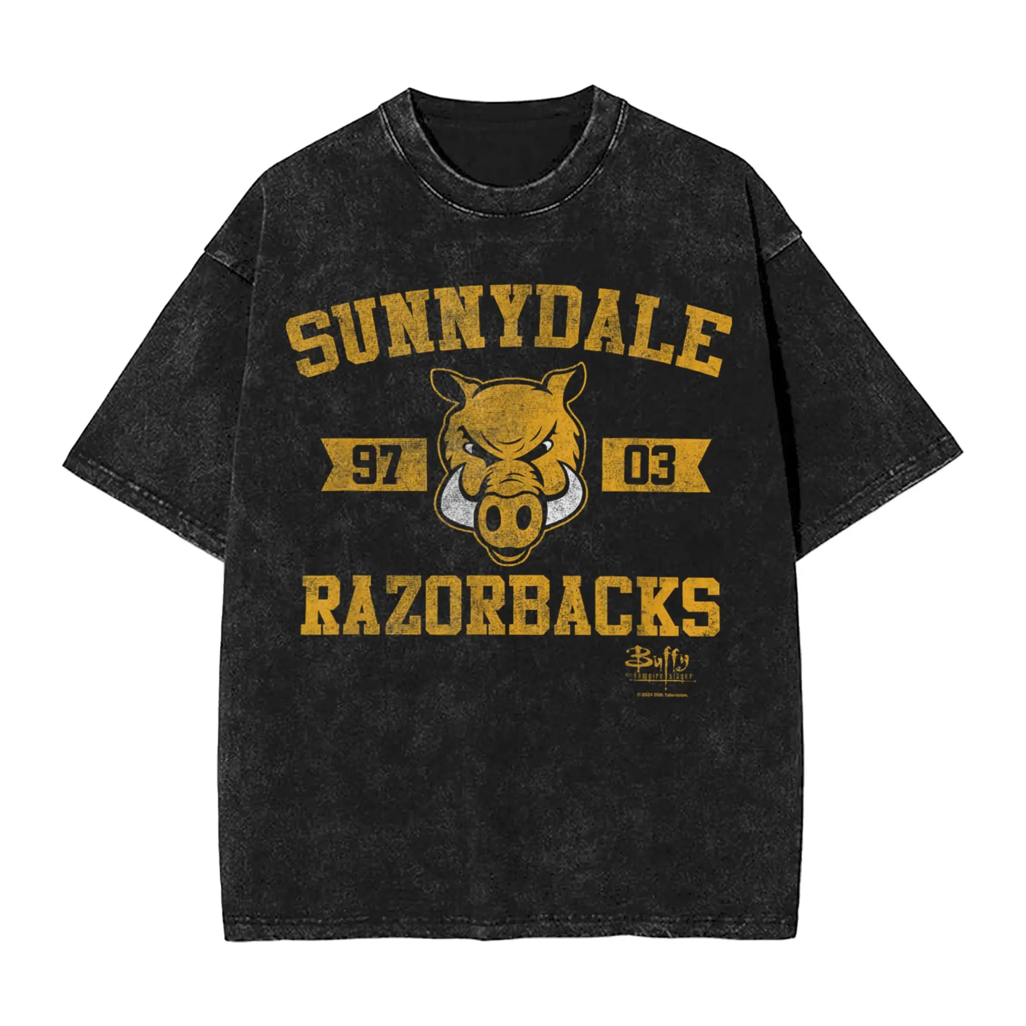 

Винтажная стираная футболка «Баффи — истребительница вампиров», хлопковые футболки из фильма, популярная футболка для мужчин, летние забавные повседневные топы Y2K