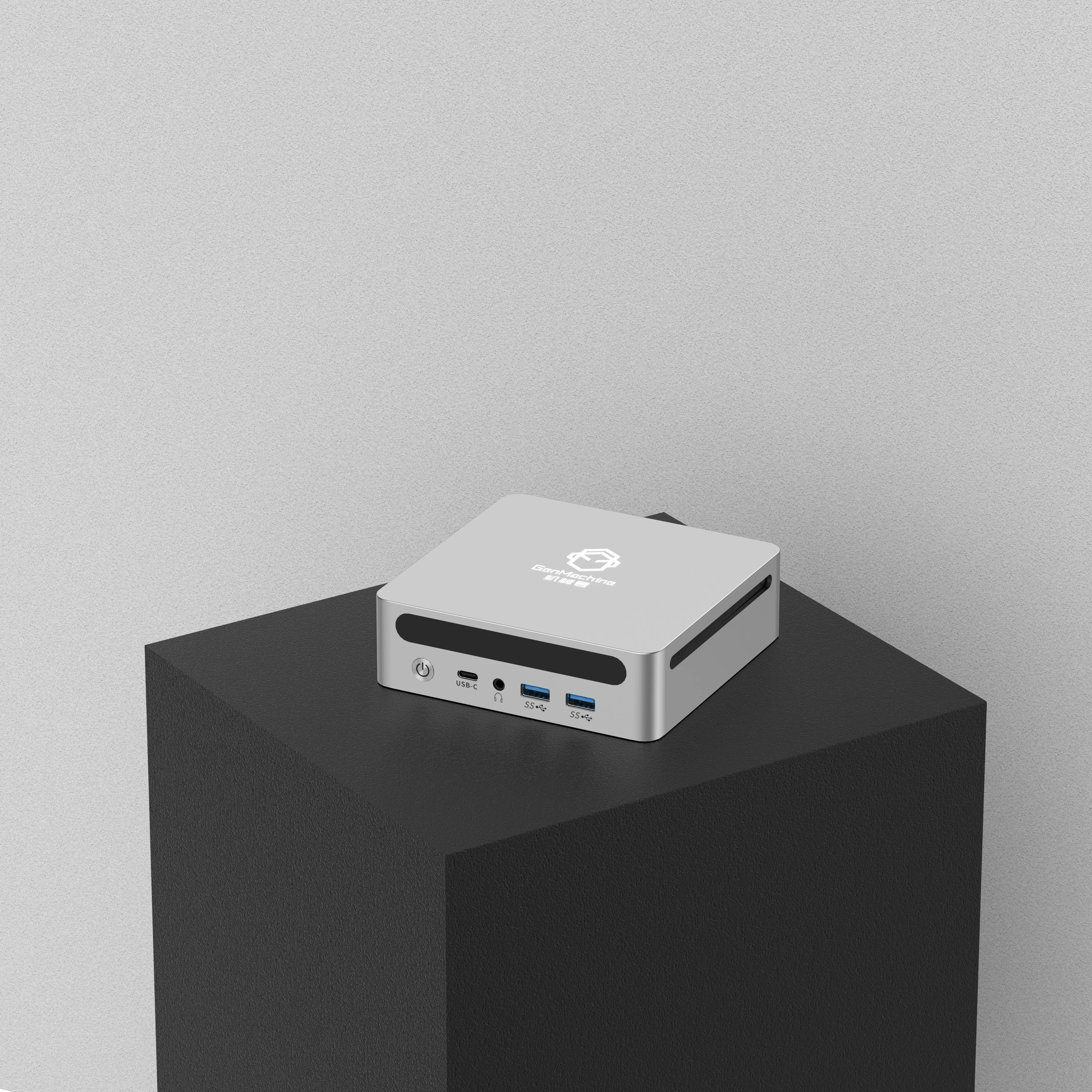 GenMachine Ryzen7 8845HS Mini PC R7 Windows10/11 LPDDR5 WIFI6 BT5.2 Dual Channel NVME4.0 Computador de jogos de escritório pc gamer diy