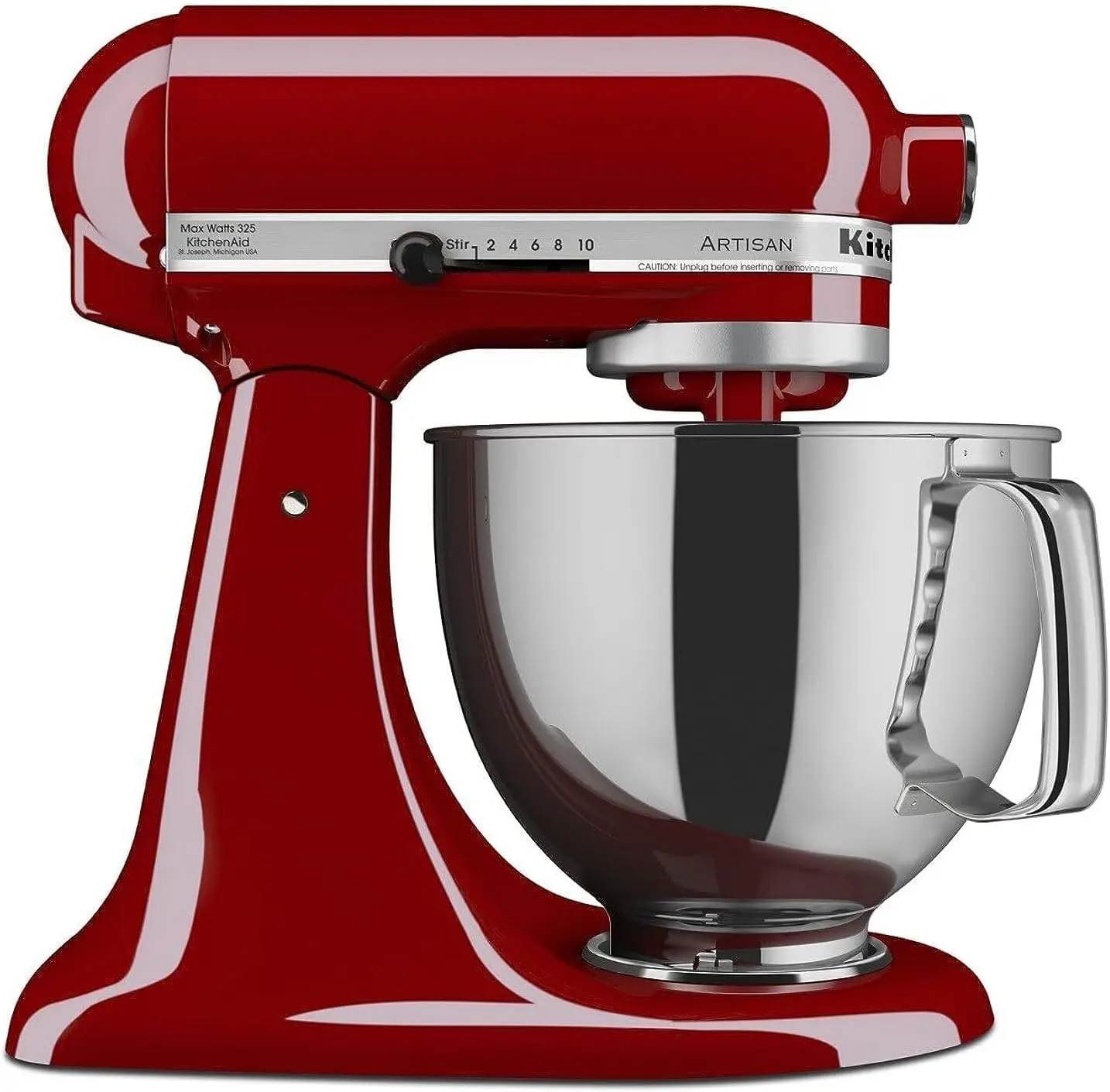 

KSM150PSER Artisan Tilt-Head Stand Mixer with Pouring Shield, 5-Quart, Empire Red