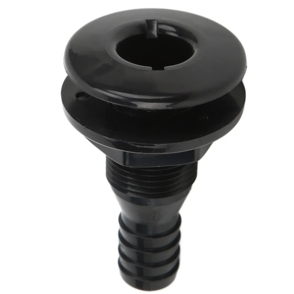 Multi-size Boat Through Hull Connector ABS Plastic Black Hose Coupling White Straight Through Thru Hull Fitting Yachts