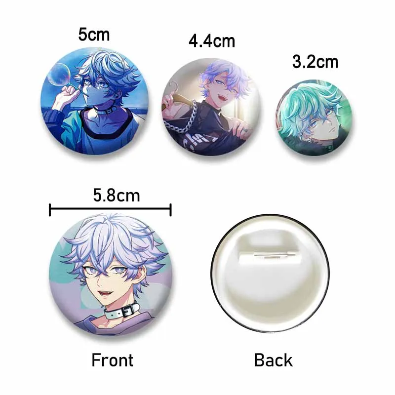 Cartoon Figure Nayuta Yatonokami Button Pins Anime Paradox Live Cosplay Badge Otaku Culture Brooch Prop Bag Hat Shoes Jewelry