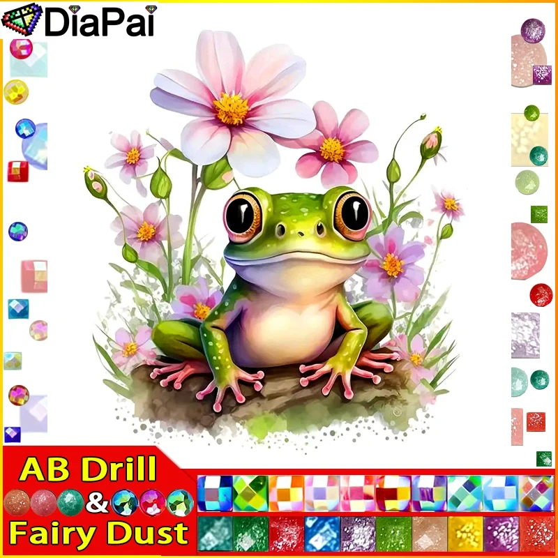 DIAPAI Fairy Dust AB 5D Diamond Painting Full Drill Diamond Embroidery 