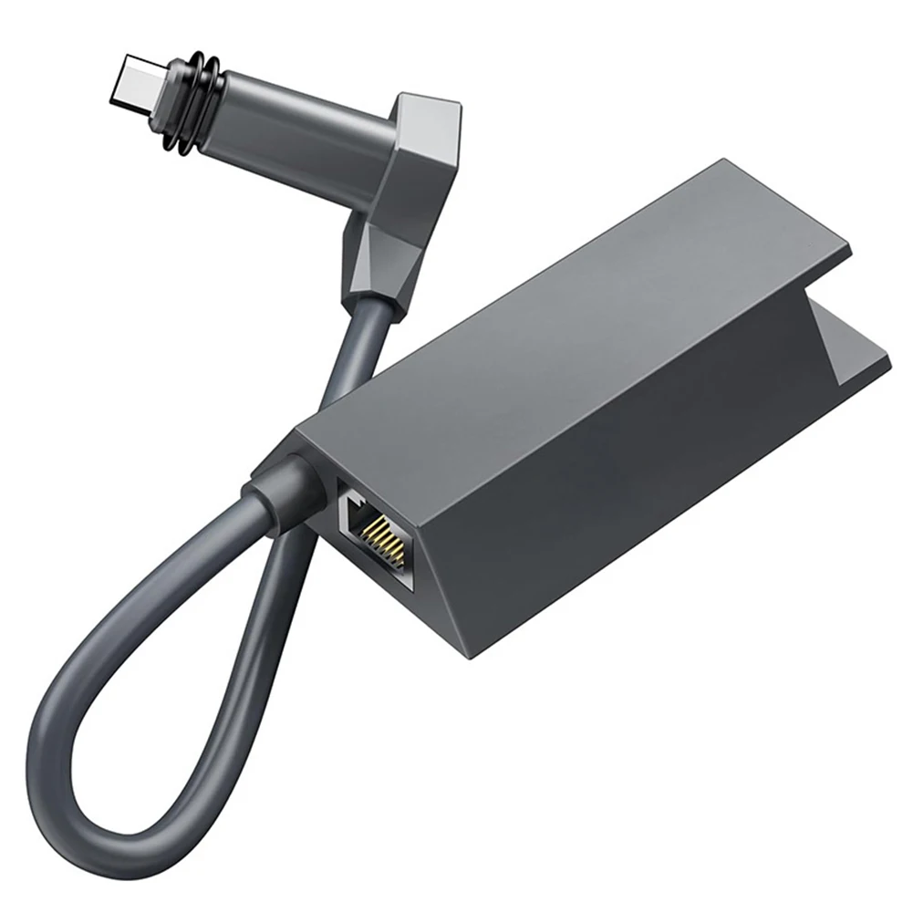 Gray Ethernet Adapter For Starlink For Satellite For Internet V2 Rectangular For Antenna For Wired Network Connection Gaming