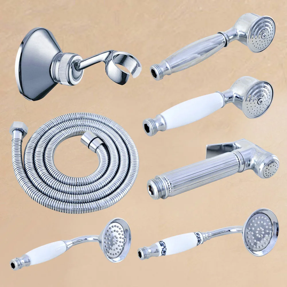 

Chrome Handheld Shower Head,shower holder,plumbing hose Toilet bidet sprayer,Brass Hand shower Stand,Held Shower Head Nzh350