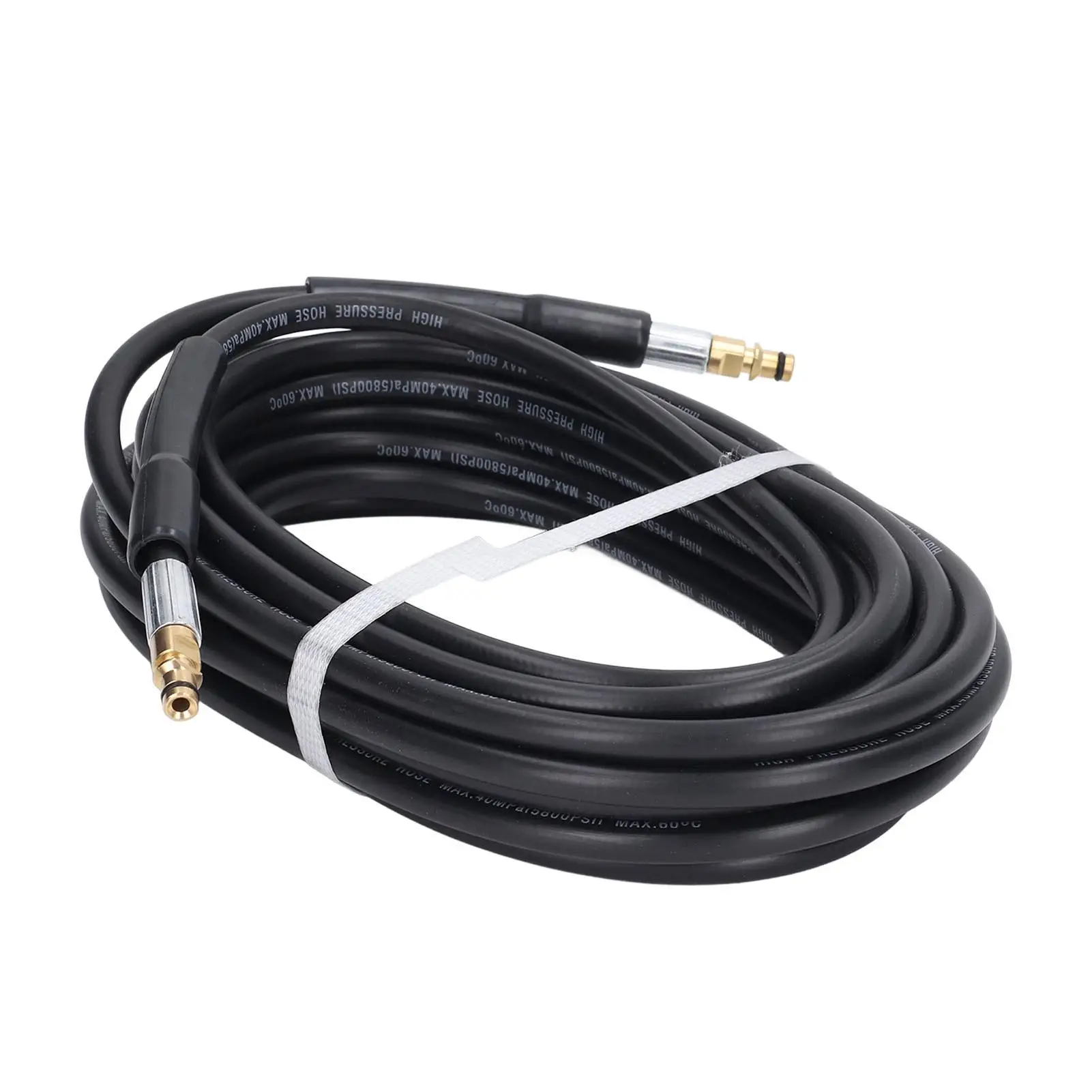 15m High Pressure Rubber Water Hose with 2 End Plugs, Wear Resistant & Leak Proof, Up to 40MPa for k2 for cold Water Washers