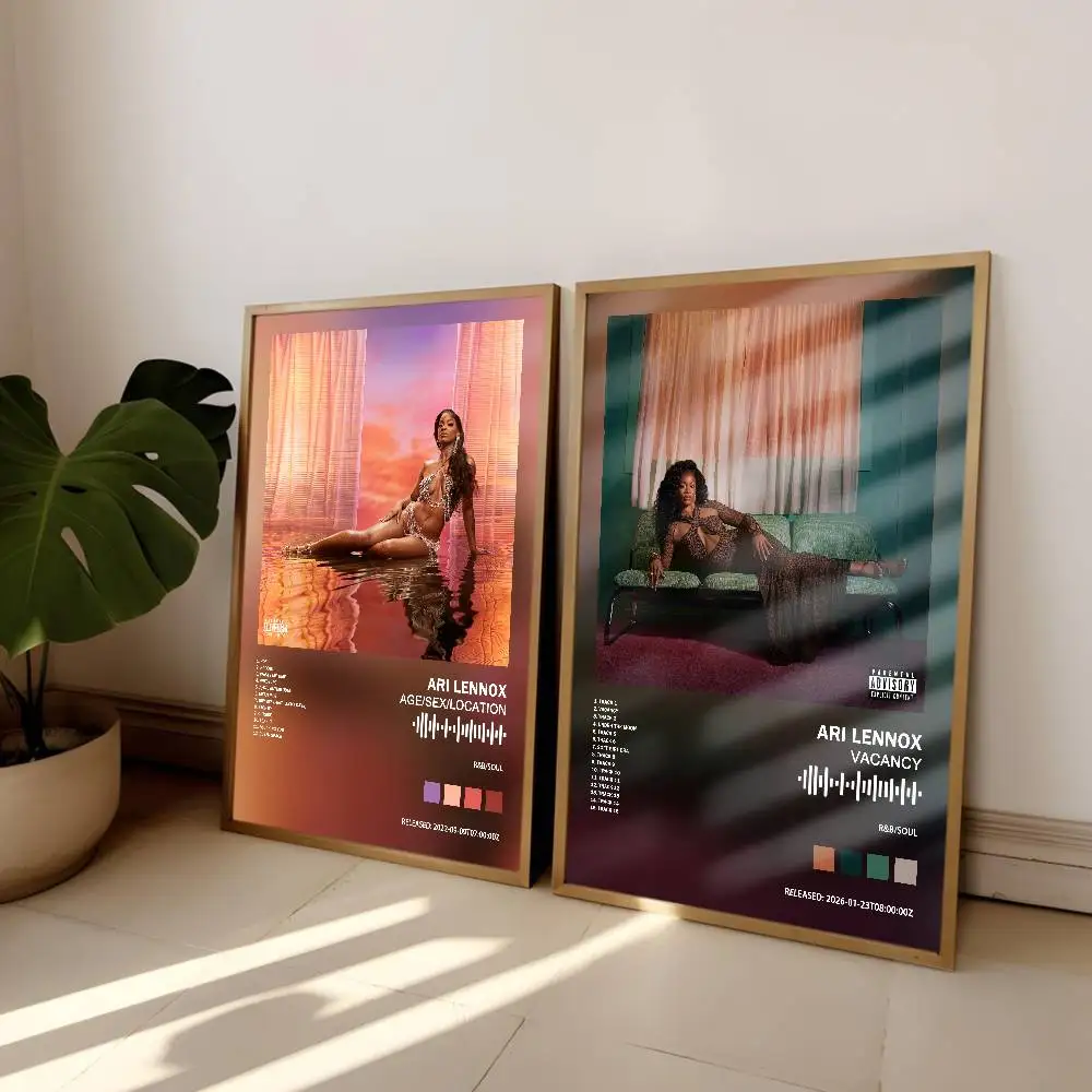 Ari Lennox  Album Cover Poster Self-Adhesive Art Waterproof Paper Sticker Coffee House Bar Room Wall Decor