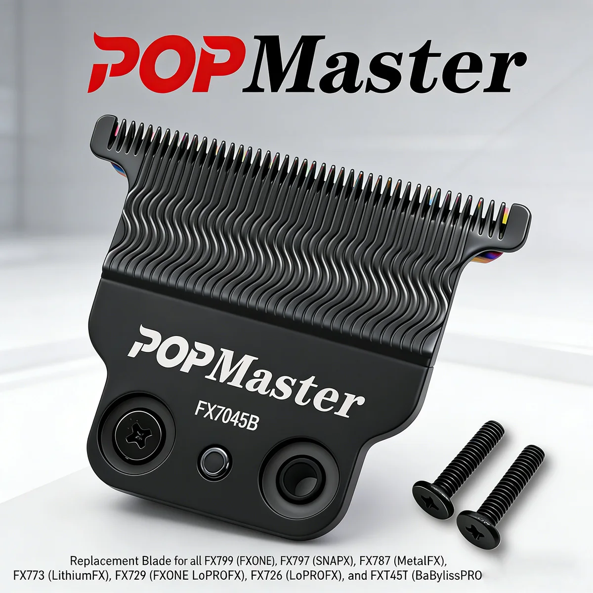 

POPMaster Metal-Injection Molded Deep-Tooth T-Blade for Trimmers Replacement Blade for All FX799 (FXONE) FX797 (SNAPFX)