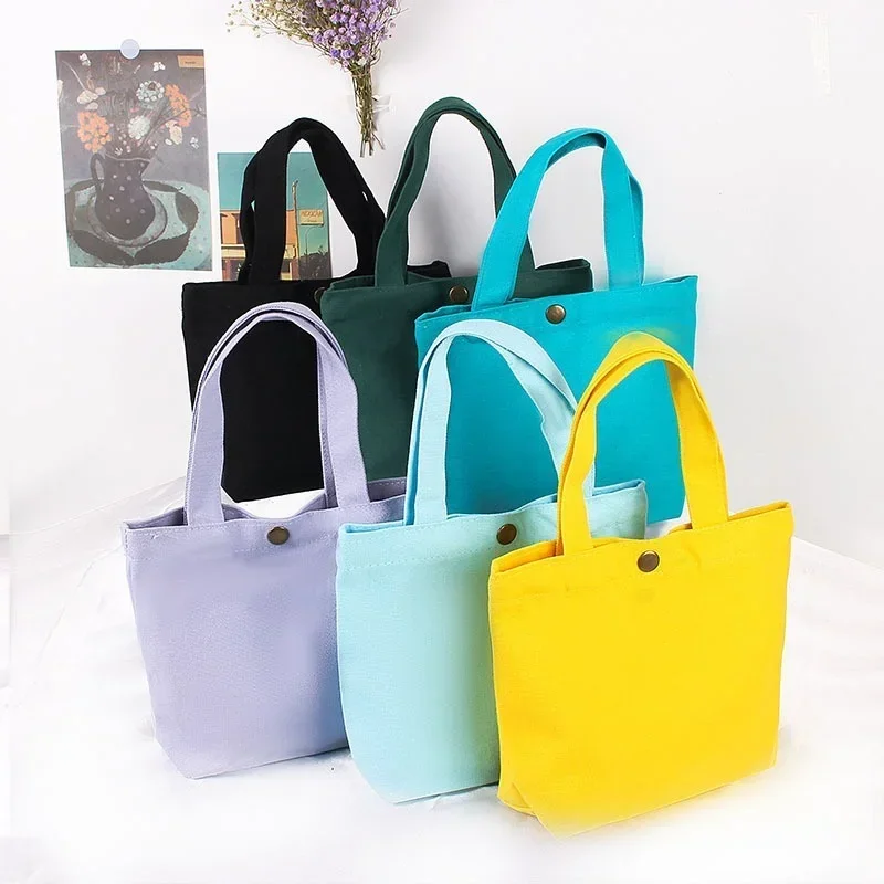 New Hand-held Mini Bag Solid Retro Shopping Handbags Ladies Vintage Tote Casual Shoulder Bag Wallet Hasp Bucket Bag