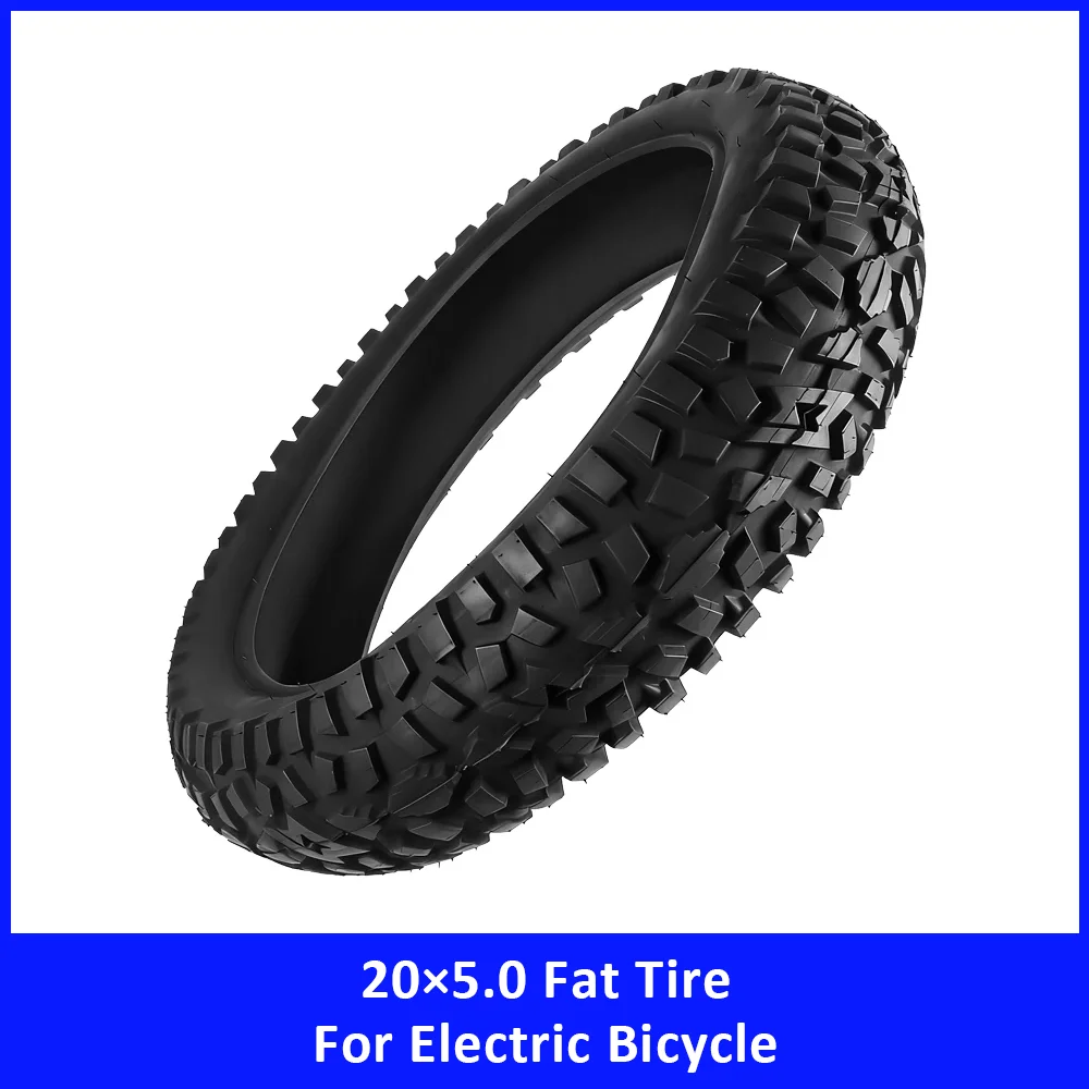 

20×5.0 All-Terrain Off-Road Fat Tire for E-bike Widening Anti-Skid E-Bike Cycling Tyre Replacement Repair Parts