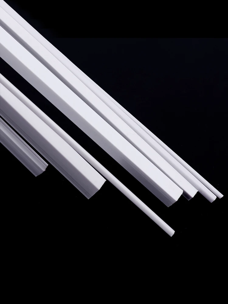 ABS Plastic Solid Square Rod DIY Handmade Sand Table Building Model Decoration Materia lDiameter 1mm~6mm