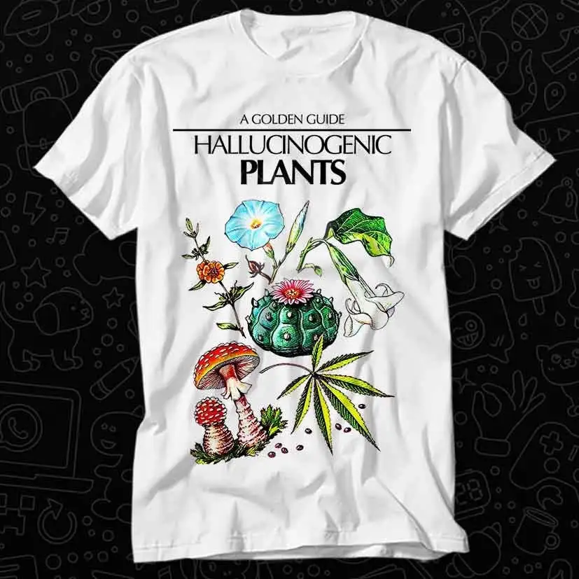 Camiseta con diseño de plantas para adultos, camisa con diseño de setas mágicas, libro de cocinero, música Vintage, la mejor película OZ173