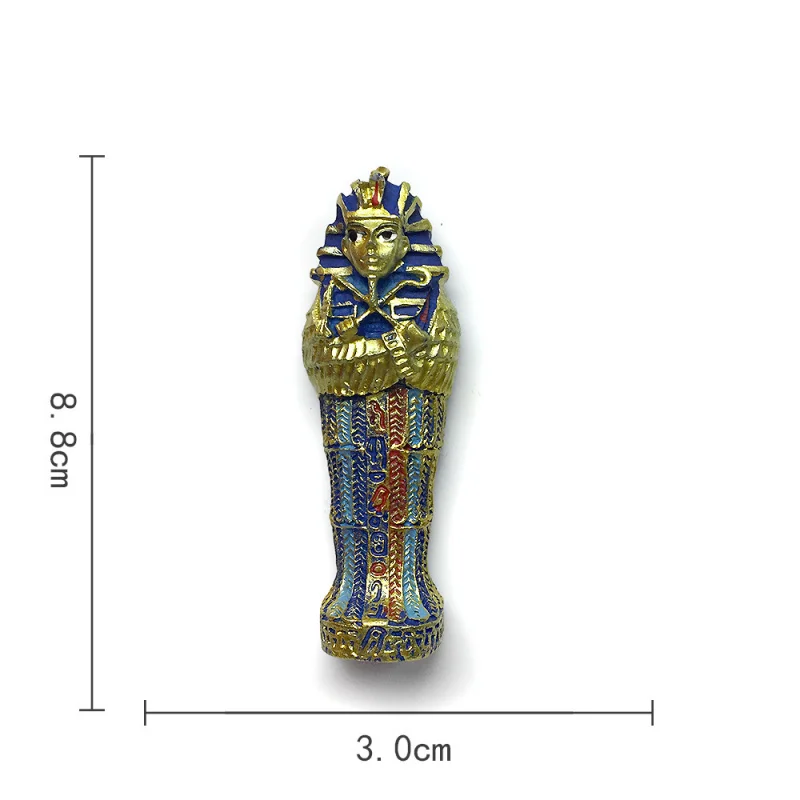 مصر ثلاثية الأبعاد شخصية الثقافية الإبداعية فرعون تمثال كامل الجسم المغناطيسي مغناطيس الثلاجة السفر تذكارية ديكور المنزل